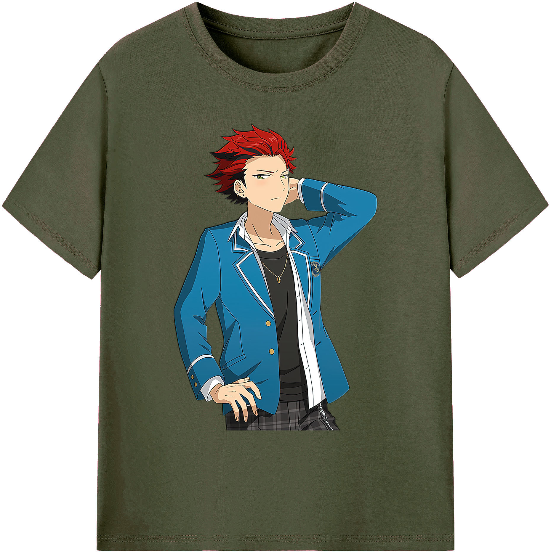 （画像用） あんさんぶるスターズ! Ensemble Stars 綿100％ メンズ半袖Tシャツ｜肌触りやわらか＆通気性